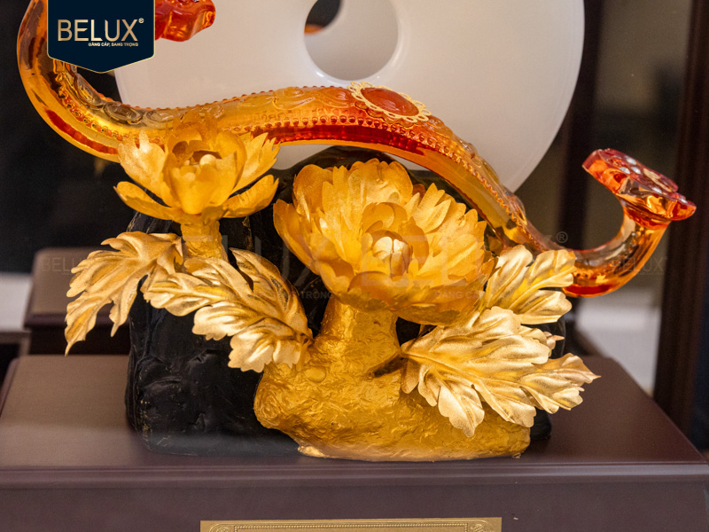 Vương Trượng Như Ý Ruby dát vàng 24k&nbsp;28x17x36cm